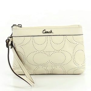 Coach perferated purse